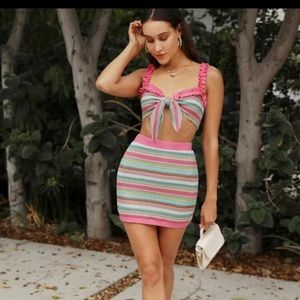 Cute 2 pieces summer skirt set